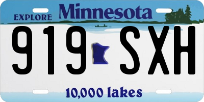 MN license plate 919SXH