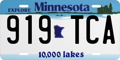 MN license plate 919TCA