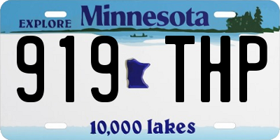 MN license plate 919THP