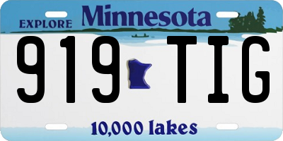 MN license plate 919TIG