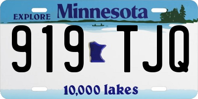 MN license plate 919TJQ
