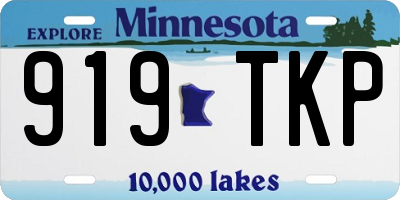 MN license plate 919TKP