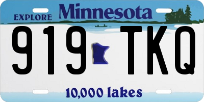 MN license plate 919TKQ