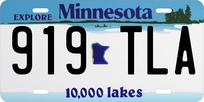 MN license plate 919TLA