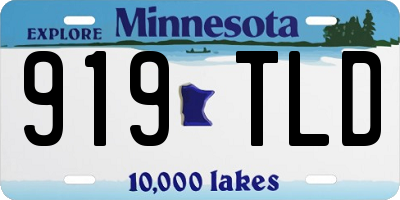 MN license plate 919TLD