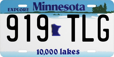 MN license plate 919TLG