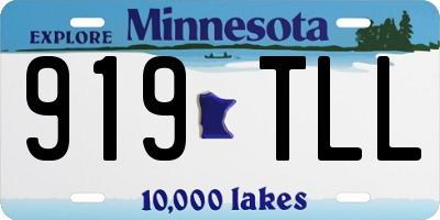 MN license plate 919TLL