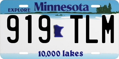 MN license plate 919TLM