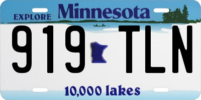 MN license plate 919TLN