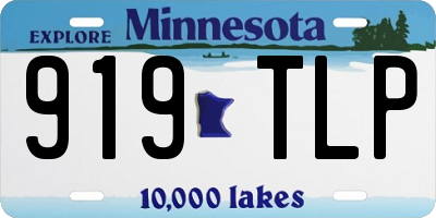 MN license plate 919TLP