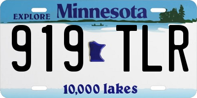 MN license plate 919TLR
