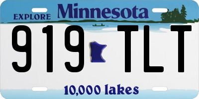 MN license plate 919TLT