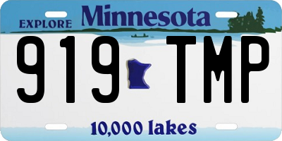 MN license plate 919TMP