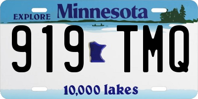 MN license plate 919TMQ