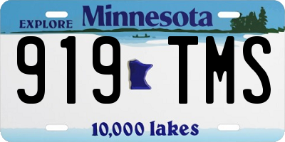 MN license plate 919TMS