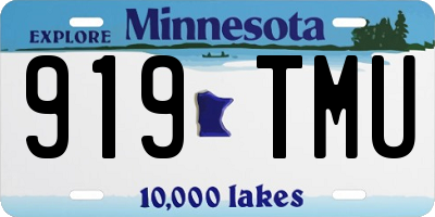 MN license plate 919TMU