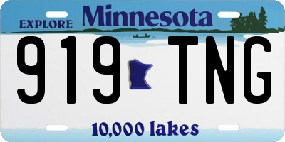 MN license plate 919TNG