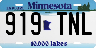 MN license plate 919TNL