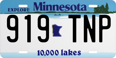 MN license plate 919TNP
