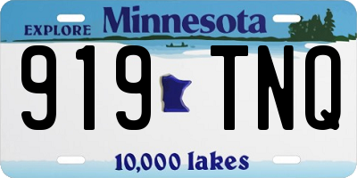 MN license plate 919TNQ