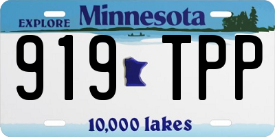 MN license plate 919TPP
