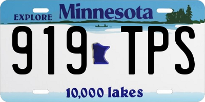 MN license plate 919TPS