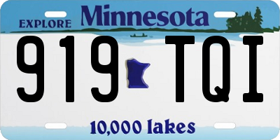 MN license plate 919TQI
