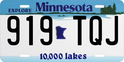 MN license plate 919TQJ