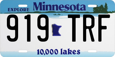MN license plate 919TRF