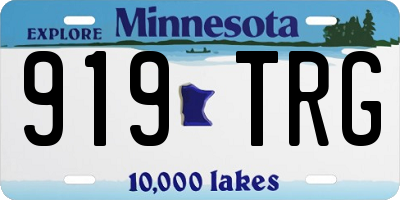 MN license plate 919TRG