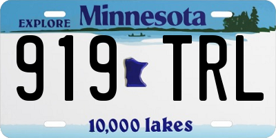 MN license plate 919TRL