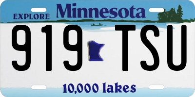 MN license plate 919TSU