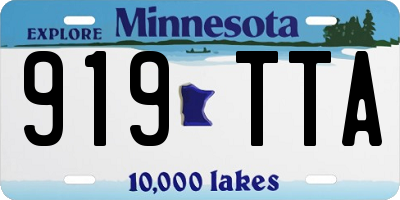 MN license plate 919TTA