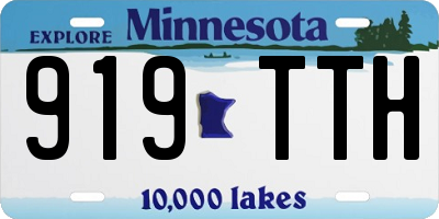 MN license plate 919TTH
