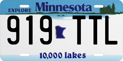 MN license plate 919TTL