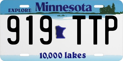 MN license plate 919TTP