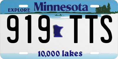 MN license plate 919TTS