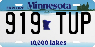 MN license plate 919TUP