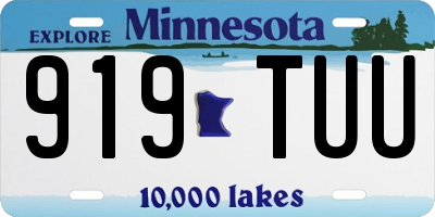 MN license plate 919TUU