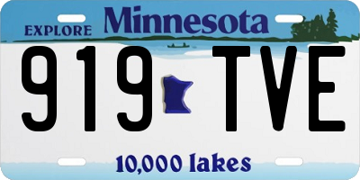 MN license plate 919TVE