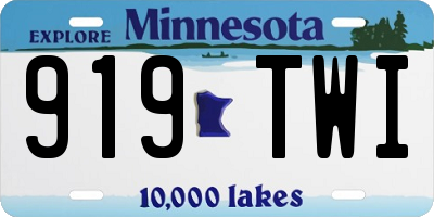 MN license plate 919TWI