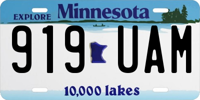 MN license plate 919UAM