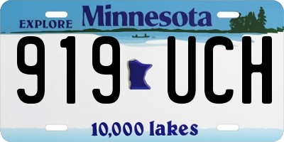 MN license plate 919UCH