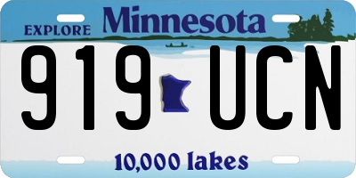 MN license plate 919UCN