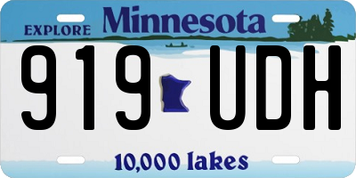 MN license plate 919UDH