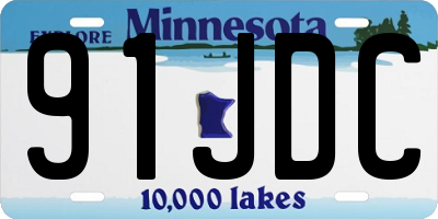 MN license plate 91JDC