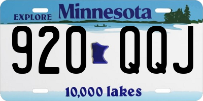 MN license plate 920QQJ