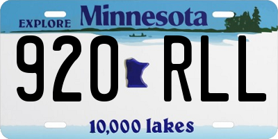 MN license plate 920RLL