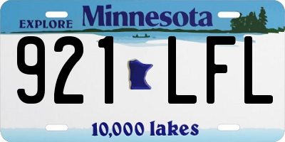 MN license plate 921LFL