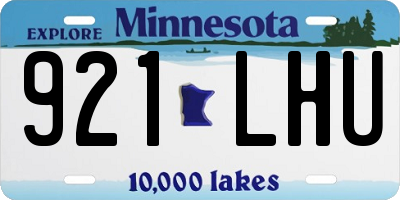 MN license plate 921LHU
